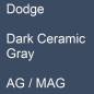 Preview: Dodge, Dark Ceramic Gray, AG / MAG.